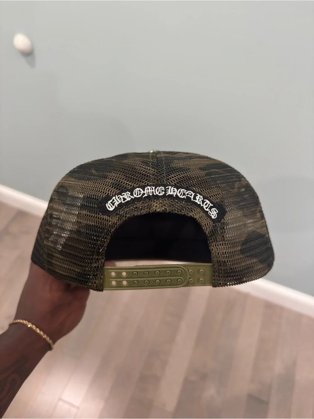 Chrome Hearts Camo Patch Trucker Hat